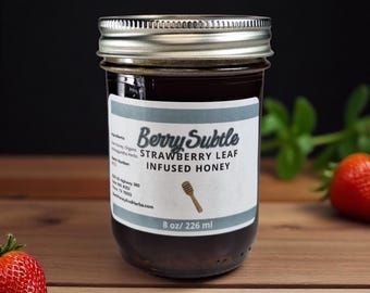 Strawberry Leaf Infused Honey