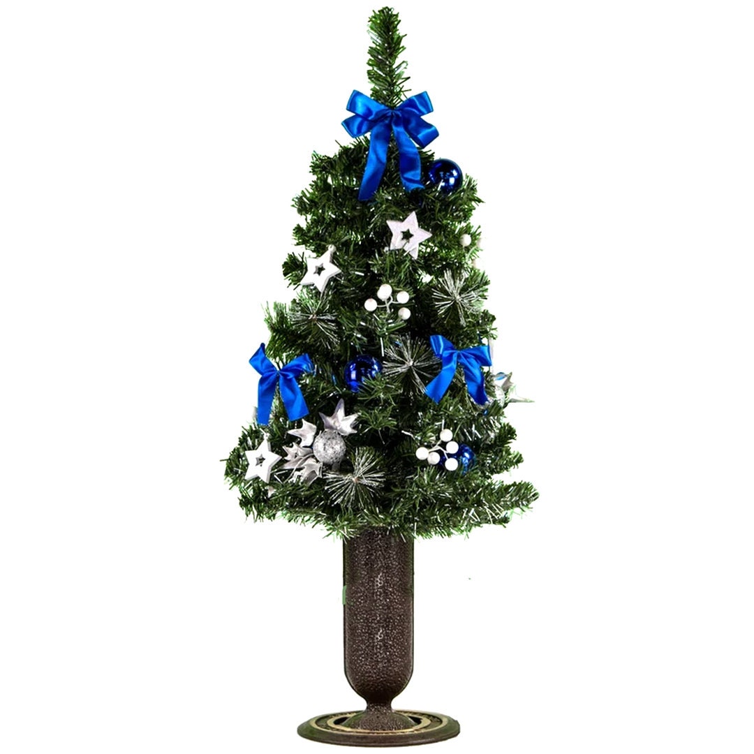 30 Inch Tall Artificial Christmas Tree for Cemetery Vase Etsy