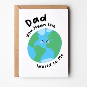 Papá, significas todo para mí/nosotros, tarjeta de cumpleaños para papá, tarjeta del Día del Padre