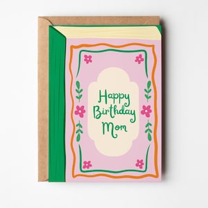 Mamma födelsedagskort, Grattis på födelsedagen mamma hälsningskort, födelsedagskort till henne