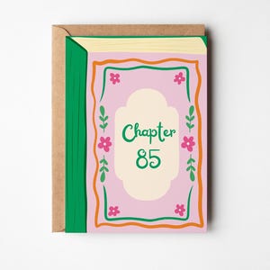 85e verjaardagskaart, Chapter 85 boekwenskaart
