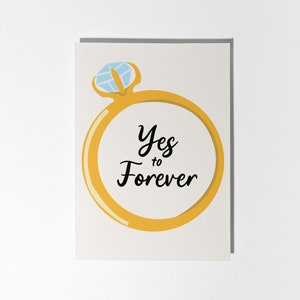 Yes to Forever-verlovingskaart