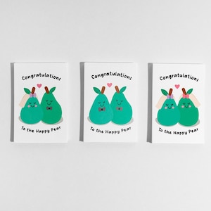 Das Happy Pear Hochzeitskarten-Set