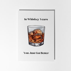 Whisky-Geburtstagskarte, Geburtstagskarte für Ihn, Dad Card