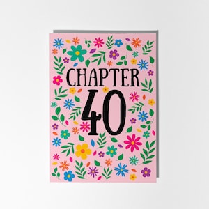 Bloemen Hoofdstuk 40-kaart, 40e verjaardagskaart