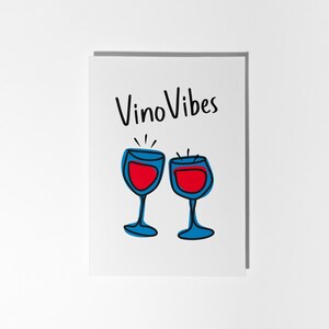 Vino Vibes-vieringskaart, voor verjaardagen, nieuwe banen en andere speciale gelegenheden