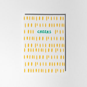 Biglietto di auguri per la festa di Cheers, perfetto per dire grazie, nuovo lavoro, promozioni e occasioni speciali
