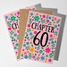 Chapter 60, Bright Floral 60th Birthday Card - Etsy