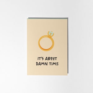 It's About Time Engagement Card