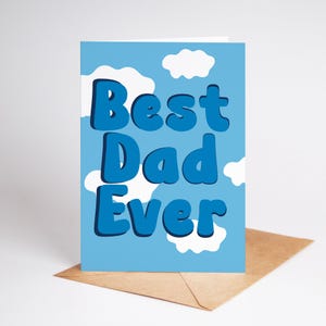Kaart voor beste vader ooit – Leuke en opvallende verjaardagskaart voor papa