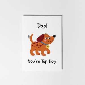 Papá, eres el mejor perro, lindo juego de palabras con perros para el cumpleaños de papá / Día del Padre