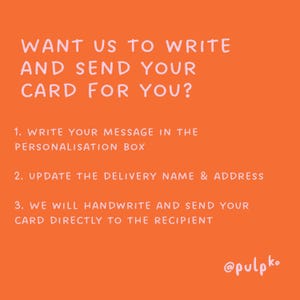 Wants us to write and send your card for you?