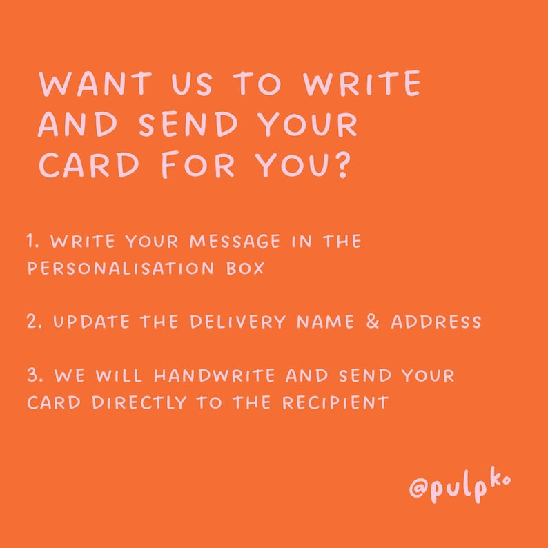Wants us to write and send your card for you?