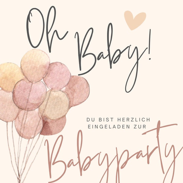 Einladung Babyparty