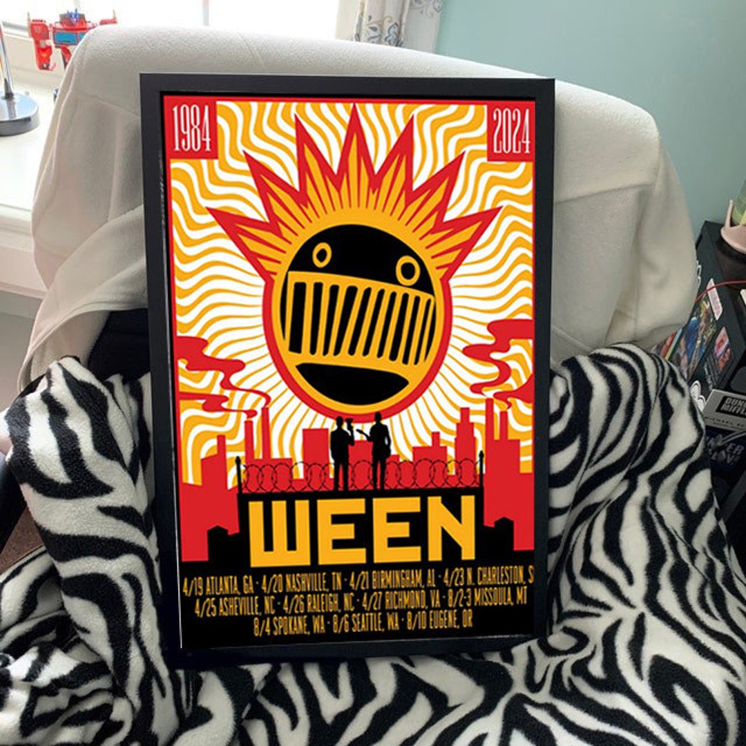 2024 Ween 40 Years of Ween Tour Poster Etsy