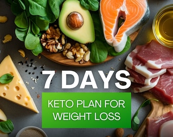7 Days Keto Diet Plan | Low Carb / Low sugar | Healthy recipes | Meal prep info | Weight loss tips | Printable ebook | Easy to follow