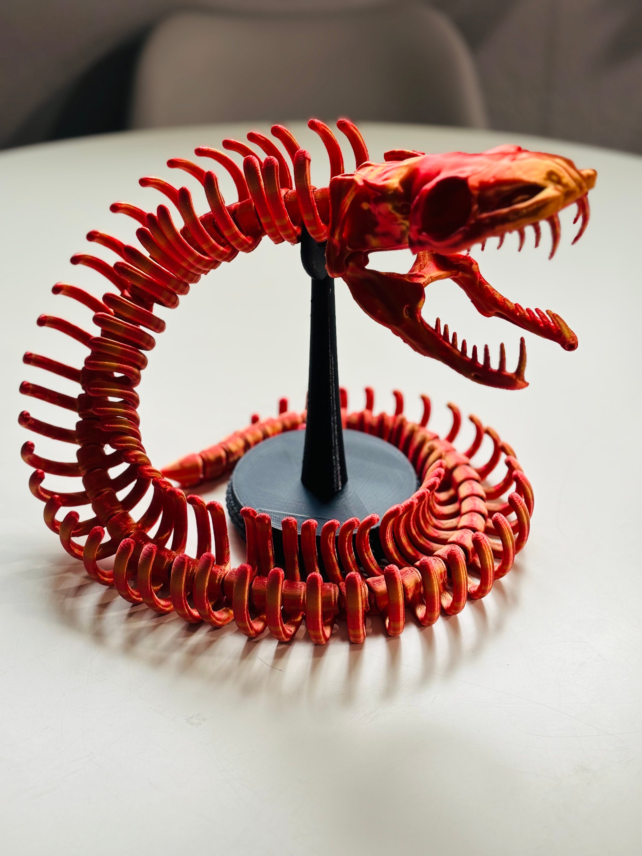 3D Printed Snake With Stand - Etsy