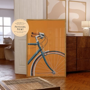 Decorazione murale a tema bicicletta, arredamento per la casa, poster per appassionati di biciclette, stampa minimalista, regalo per ciclisti, design d'interni moderno, stampa ad alta risoluzione