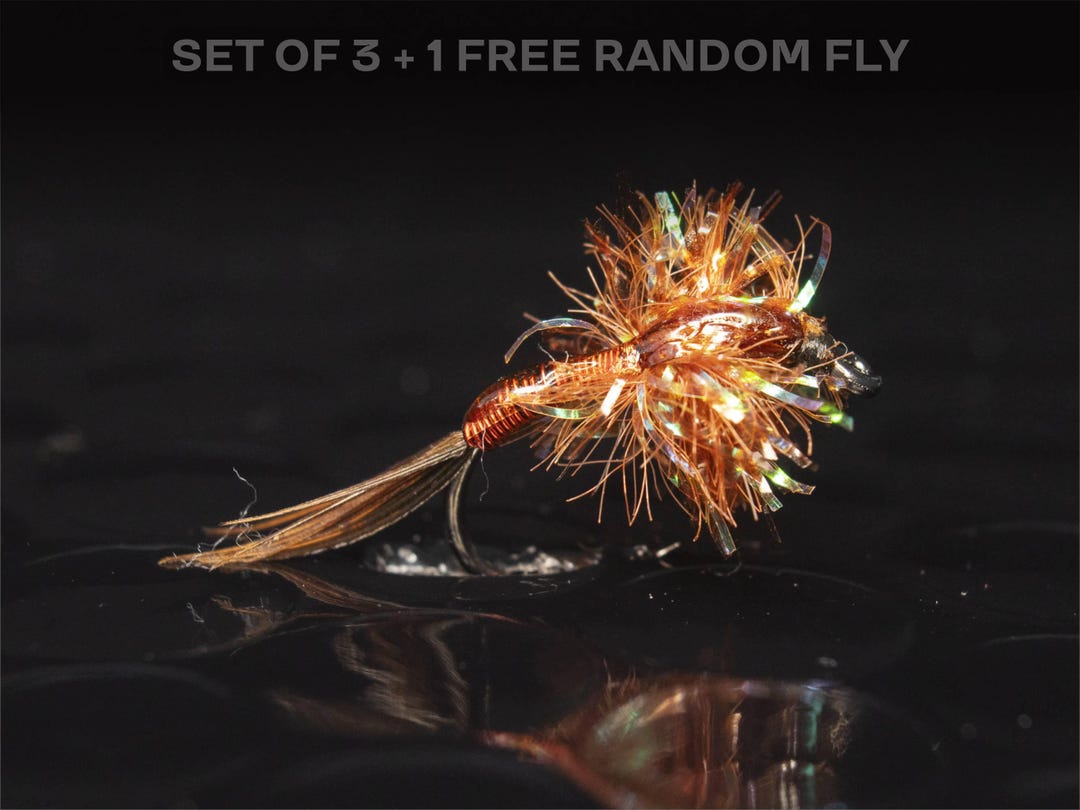 6 Mosche Steelhead Hammer Orange #8 - OregonFishingSupply Per Pesca Trota