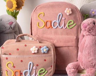 Custom Name Backpack Lunch Bag for Kids,School Bag With Name,Toddler School Backpack, Birthday Gift,back to School Gifts,Gift for Girls Boys