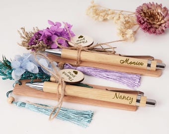 Laser Engraved Teacher Pen Gift / Student Gift | Engraved Custom Name Pen Teacher Appreciation Gift | Pen & Bookmark Set | gift for Her him