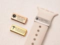 Personalized Medical Alert Tag Smart Watch Charm,Medical Alert Id Tag For Watch Band,Dual Sided Engraving for Emergency Info/Diabetic Alert product logo