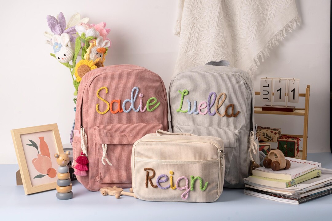 Personalized Kids Backpack Lunch Bag,custom Name School Bag,toddler ...