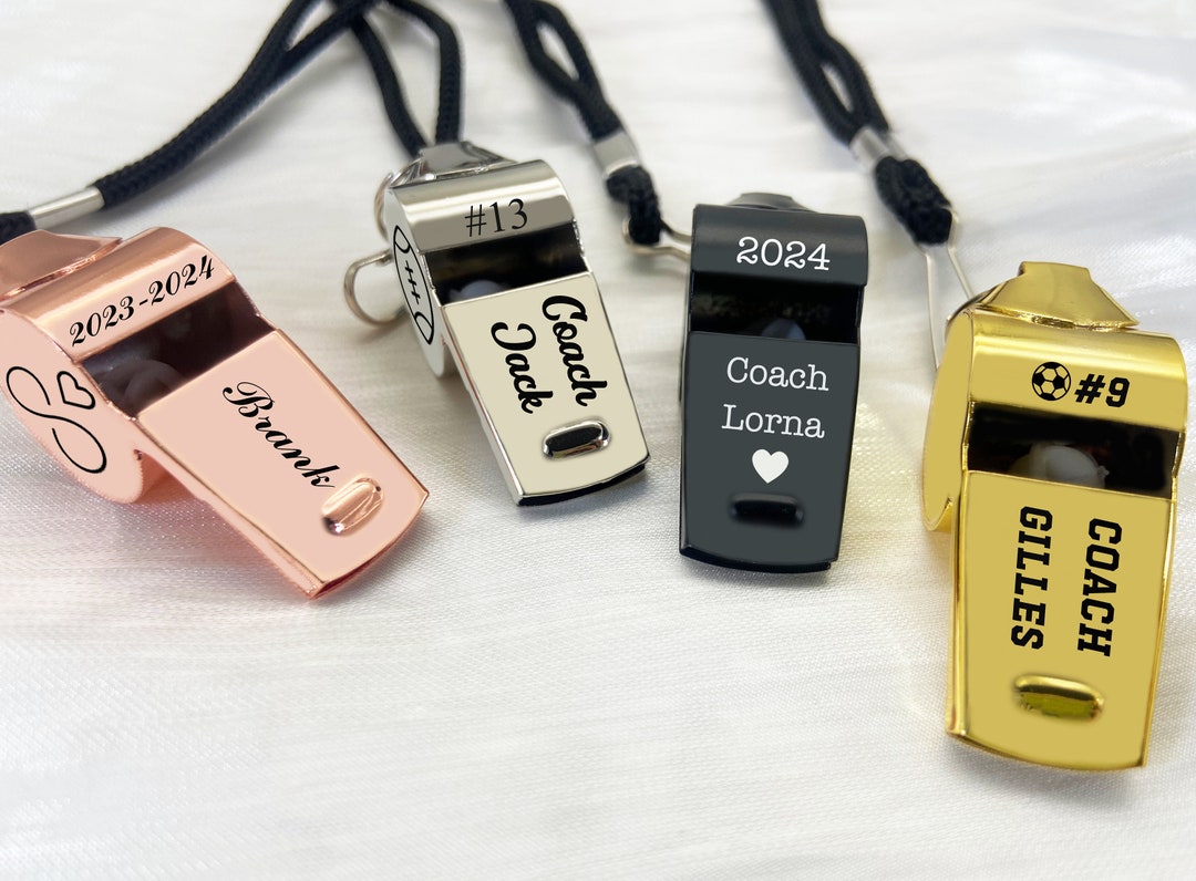 Personalized Whistle Necklace Custom Coach Whistle Personalized Outdoor