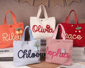 Personalized Name Kids Handbag–Custom Toddler Tote,Embroidered Purse,Back to School Gift,Birthday Present,Baby Shower&Christmas Custom Gifts
