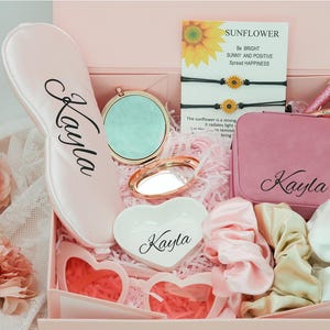 Personalisierte Brautjungfer Geschenk Box Set, Brautdusche Geschenk Favor, Brautparty Geschenke, Hochzeitsgeschenk, verschiedene Geschenkkombinationen, kundenspezifische Geschenkbox