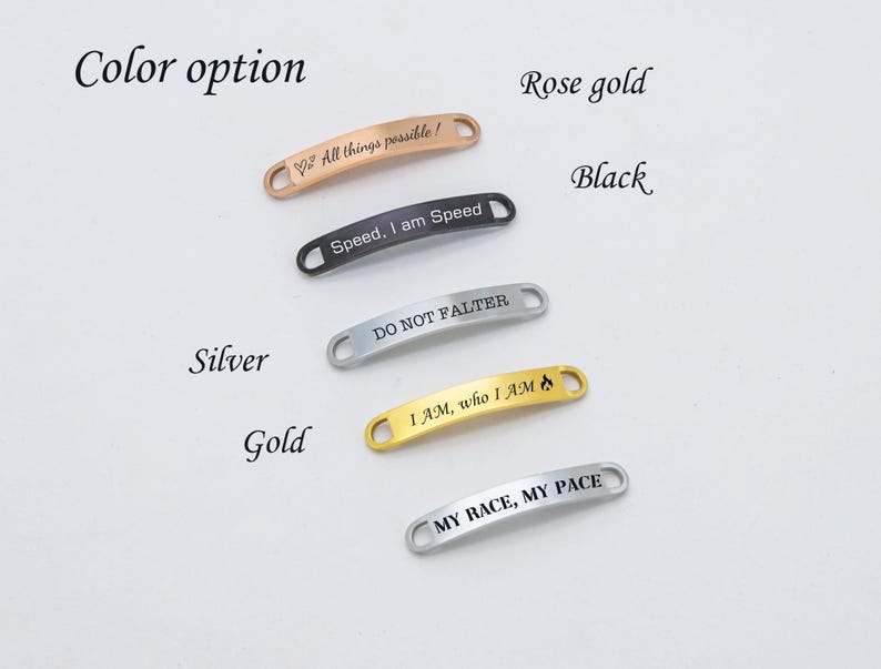 Personalized Shoe Tags,Custom Shoelaces Tags,Running Shoe Tags，Customized Shoe Tag,Metal Shoe Lace Charm,Cross Country Gift,Marathon Gift image 6