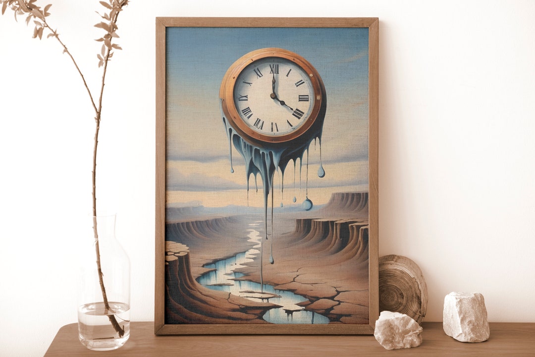 Surrealism Melting Clock Art Fluid Time Landscape Unique Etsy Il 1080xN.5574230502 E52q