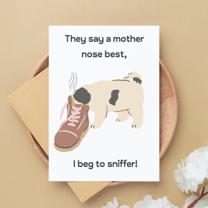 Tarjeta del Día de la Madre para Mamá Perro - Regalo del Día de la Madre para la época de la mamá perro - Regalo para mamá - Regalos para perros - Regalos para mamá perro - Regalos para mamá