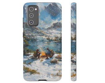 Campfire at High Sierra Lake - Phone Case | iPhone/Android Phone Case | Gift for Nature Lovers | Adventure/Mountain Phone Accessories