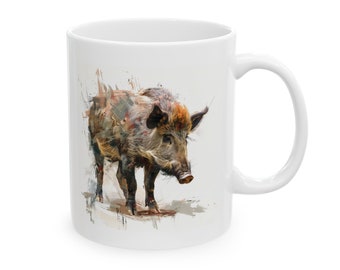 Keramiktasse, 11oz - Wildschwein