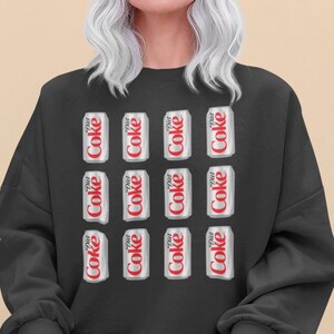 Diet Coke Crewneck Sweater, Diet Coke Sweatshirt, Coca-Cola Sweatshirt, Gift for Coke Lover, Diet Coke Sweater, Diet Coke Gift