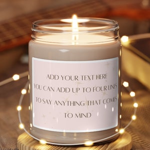 Custom Personalized Scented Soy Candle 9oz, Birthday Present, Gift Idea, Gifts for Her, Gifts for Him, Home Decor, Apple Harvest, Fall Scent