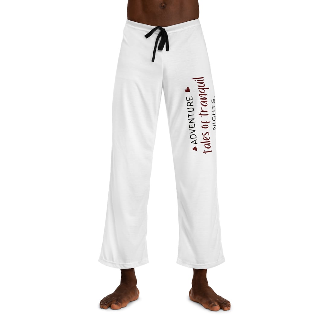 Men's Pajama Pants AOP White Pajama Pants Mens Etsy