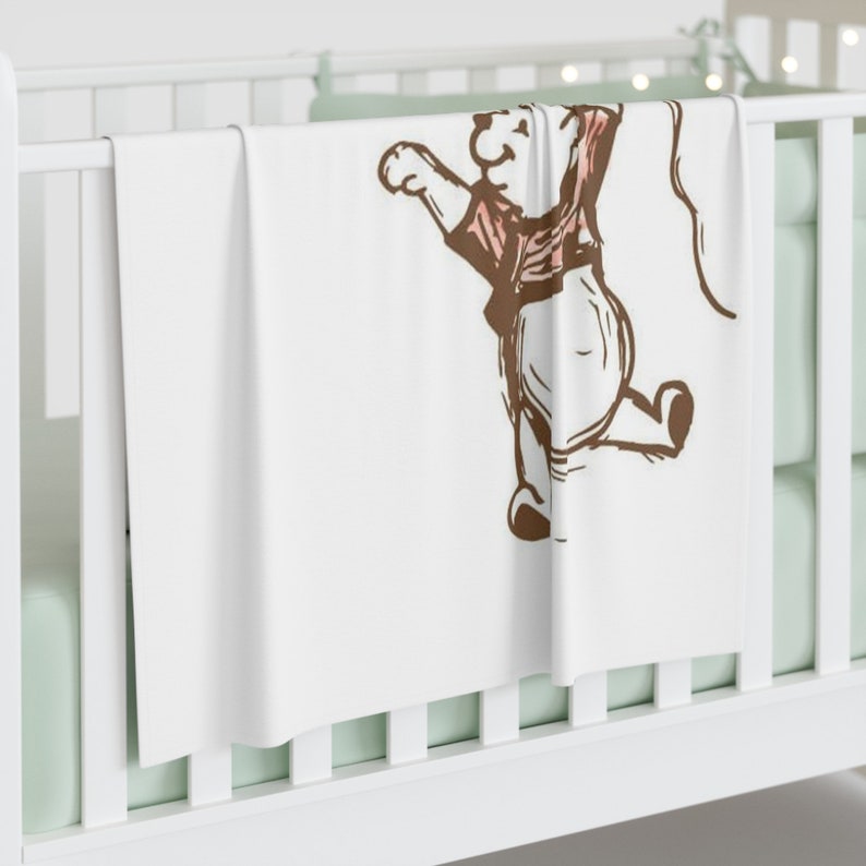 Baby Swaddle Blanket Bear Promise Me Quote Etsy