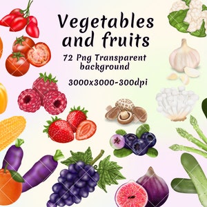groenten en fruit, 72 png clipart, moestuin, fruit clipart, tuin clipart, gezonde voeding, nieuwer voedsel, voor het maken van woordenschatkaarten