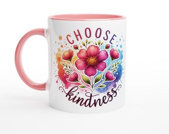 Choose Kindness Inspirational Ceramic Mug , 11oz