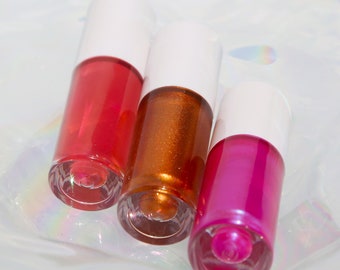 summer triple lip gloss and lip oil set