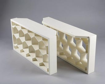 DIY Monitor Riser Brackets: Hex Design - High Weight Capacity - Simply add your board