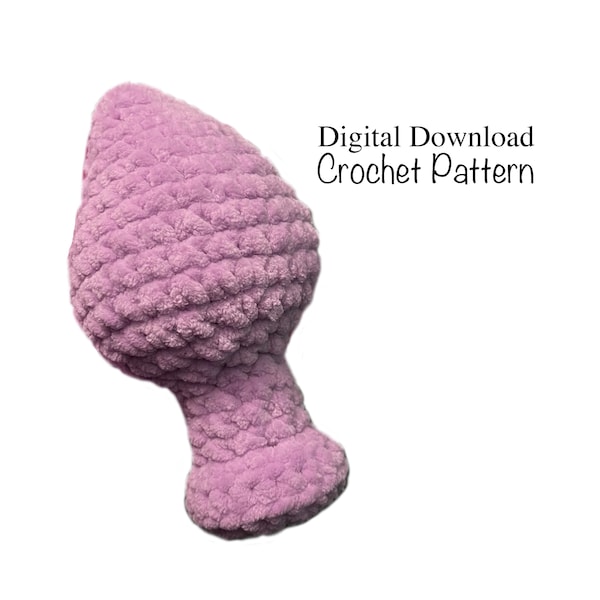 18+ Crocheted Booty Plug Pattern | Adults Only | Funny Gift | Beginner Crochet Pattern