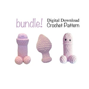 18+ Naughty Crochet Pattern Bundle | Adult fun!