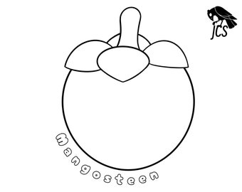 Cantaloupe Fruit Coloring Page for Kids and Adults Simple Easy Food ...