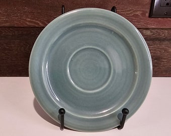 Saucer, Russel Wright American Modern Steubenville, Seafoam Green, MCM, Mid Century Modern, pottery, 1950s dinnerware