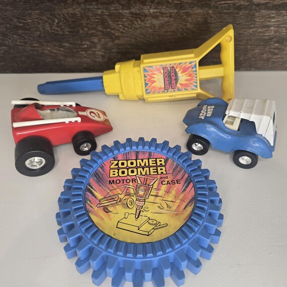 Vintage Zoomer Boomer Motor Set, Winder, Motor Case, Sand Buggy