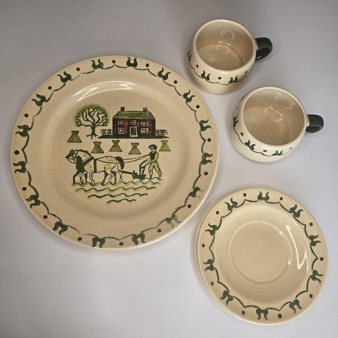 Metlox Poppytrail Homestead Provincial Dish Set, Made in