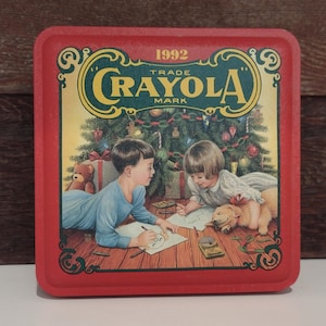 1992 Crayola Holiday tin